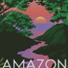 Amazon Forest River Poster Diamond Painting