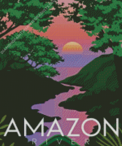 Amazon Forest River Poster Diamond Painting