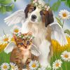 Angel Kitty And Puppy Diamond Painting