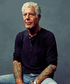 Anthony Bourdain Portrait Diamond Painting