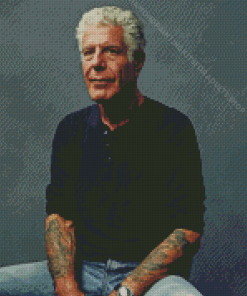 Anthony Bourdain Portrait Diamond Painting