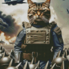 Army Cat Diamond Painting