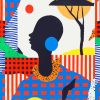 Artistic Colorful African Woman Diamond Painting