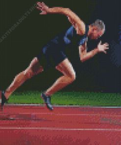 Athlete Running Diamond Painting