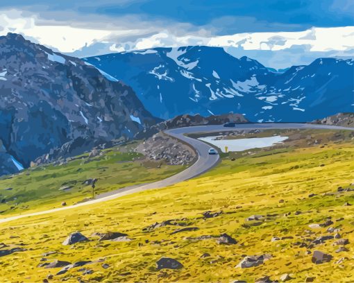 Beartooth Highway Road Diamond Painting