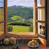 Beautiful Kitchen Window View Diamond Painting