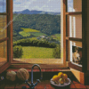 Beautiful Kitchen Window View Diamond Painting