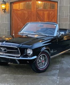 Black 1967 Ford Mustang Convertible Diamond Painting