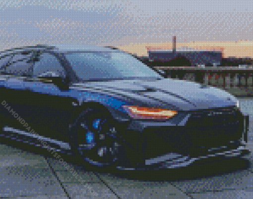 Black Audi RS6 Diamond Painting