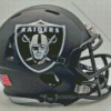 Black Las Vegas Raiders Helmet Diamond Painting