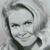 Black And White Elizabeth Montgomery Diamond Painting