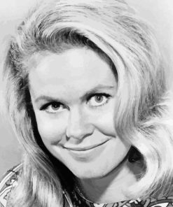 Black And White Elizabeth Montgomery Diamond Painting