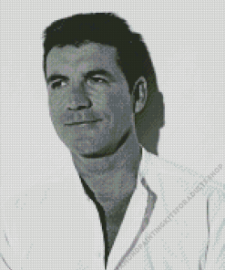 Black And White Simon Cowell Diamond Painting