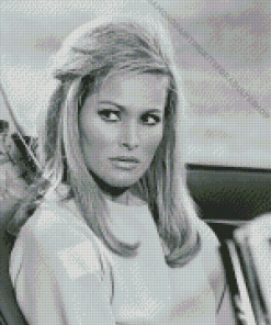 Black And White Ursula Andress Actress Diamond Painting