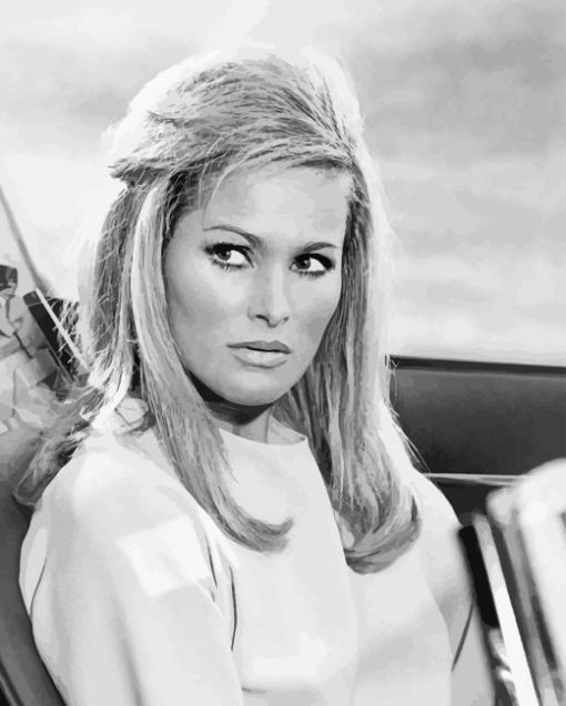 Black And White Ursula Andress Actress Diamond Painting