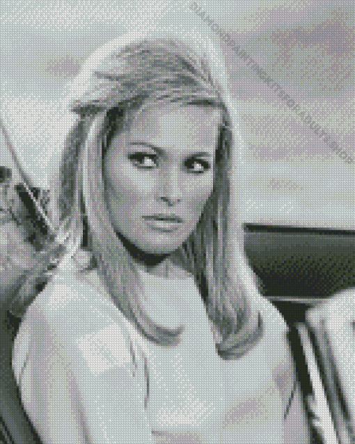 Black And White Ursula Andress Actress Diamond Painting