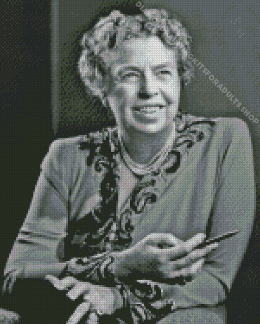 Black And White Eleanor Roosevelt Diamond Painting