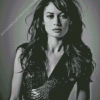 Black And White Olga Kurylenko Diamond Painting