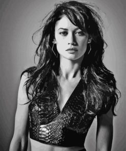 Black And White Olga Kurylenko Diamond Painting