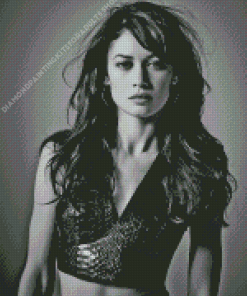 Black And White Olga Kurylenko Diamond Painting