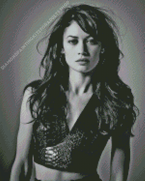 Black And White Olga Kurylenko Diamond Painting