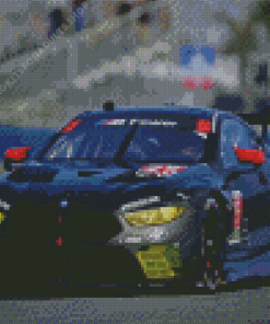 Black BMW M8 GTE Racing Car Diamond Painting