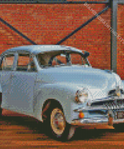 Blue FJ Holden Car Diamond Painting