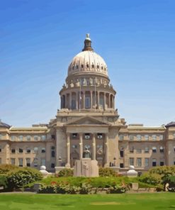 Boise City Idaho Capitol Building Diamond Painting