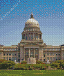 Boise City Idaho Capitol Building Diamond Painting