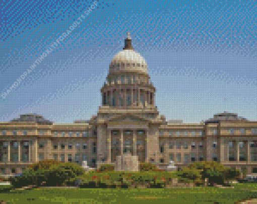 Boise City Idaho Capitol Building Diamond Painting