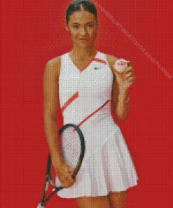 British Tennis Player Emma Raducanu Diamond Painting