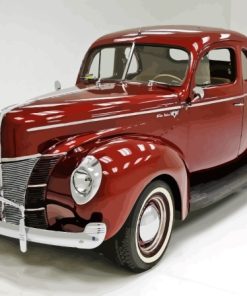 Brown 1940 Ford Car Diamond Painting