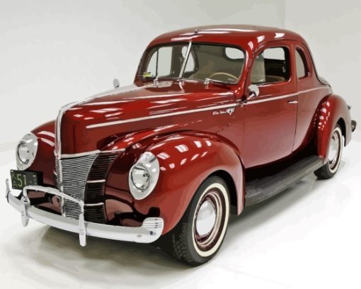 Brown 1940 Ford Car Diamond Painting