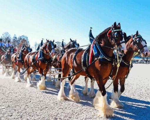 Budweiser Clydesdales Diamond Painting