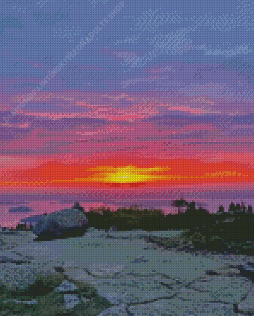 Cadillac Acadia Mountain Sunset Diamond Painting