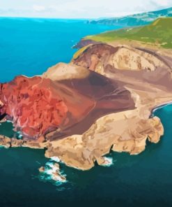 Capelinhos Volcano In Faial Island Diamond Painting