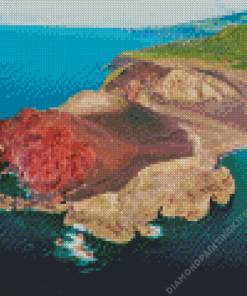 Capelinhos Volcano In Faial Island Diamond Painting