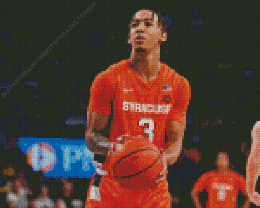 Clemson University Basketball Player Diamond Painting