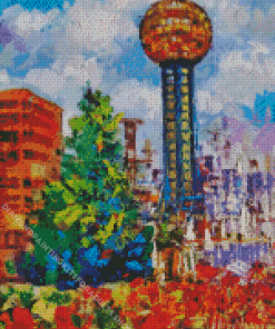 Colorful Abstract Sunsphere Diamond Painting