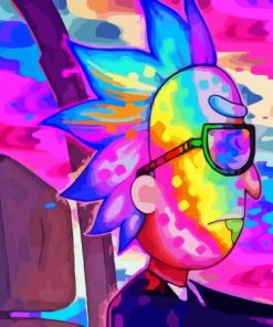 Colorful Rick Neon Diamond Painting