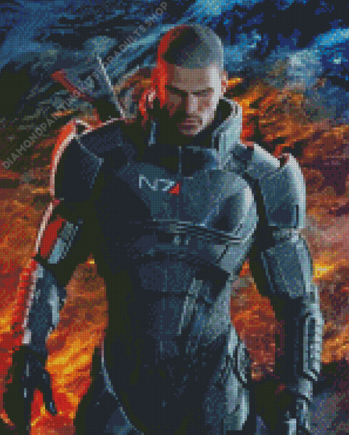 Commander Shepard Diamond Painting