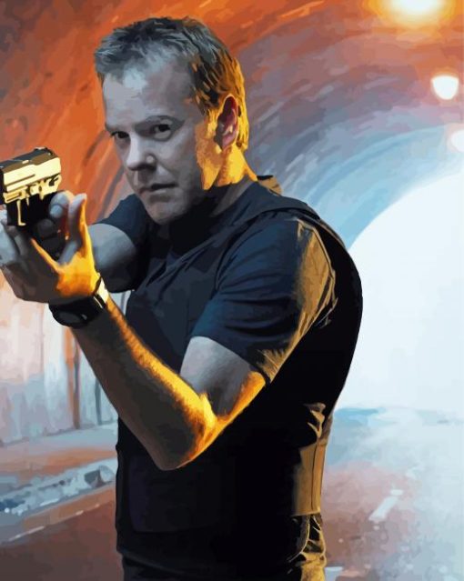 Cool Jack Bauer Diamond Painting