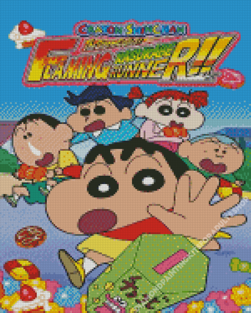 crayon shin chan poster Diamond Paintings