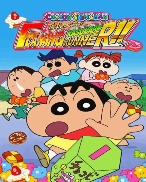 crayon shin chan poster Diamond Paintings