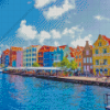 Curacao Buildings Diamond Painting