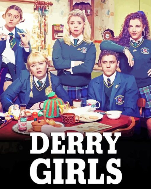 Derry Girls Poster Diamond Painting