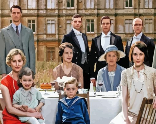 Downton Abbey Characters Diamond Painting