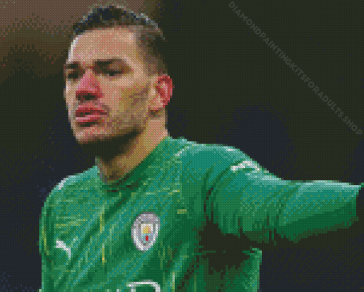 Ederson Brazilian Goalkeeper Diamond Painting