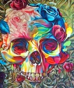 Floral Skull Art Diamond Painting