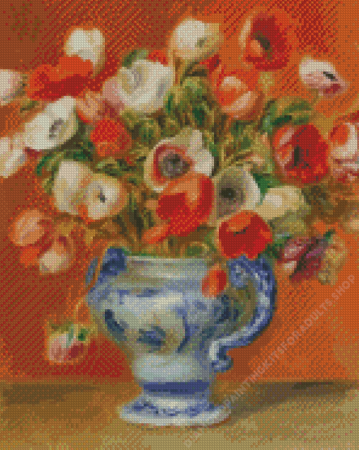 Flowers by Pierre Auguste Renoir Diamond Painting